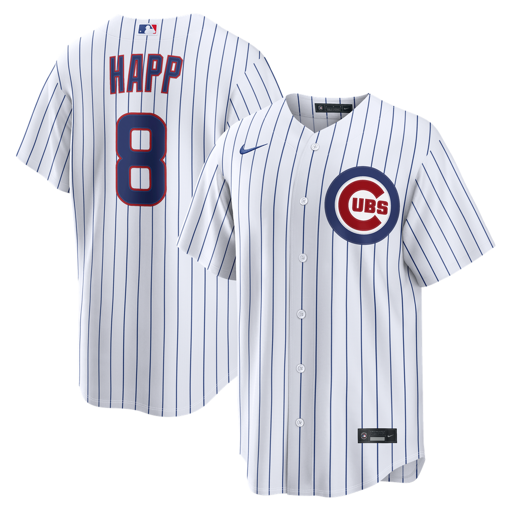 Chicago Cubs Nike Ian Happ Home Replica Baseball Jersey - White