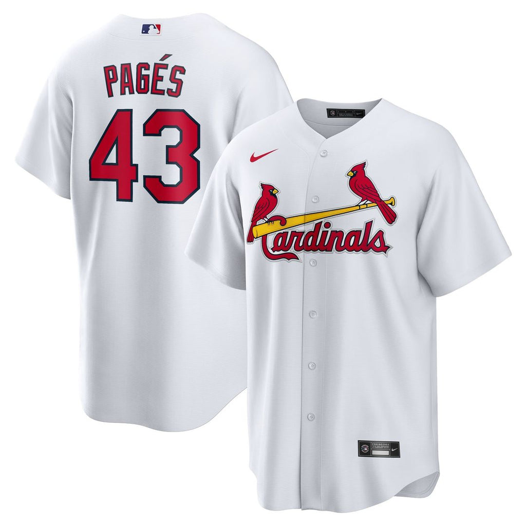 St. Louis Cardinals Nike Pedro Pagés Home Replica Baseball Jersey - White