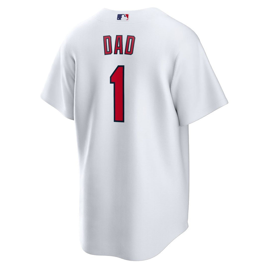 St. Louis Cardinals Nike #1 Dad Home Replica Baseball Jersey - White