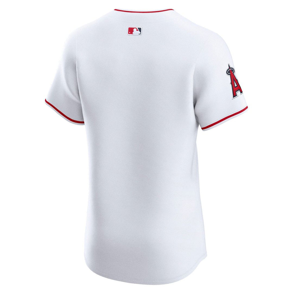 Los Angeles Angels Nike Home Elite Baseball Jersey - White