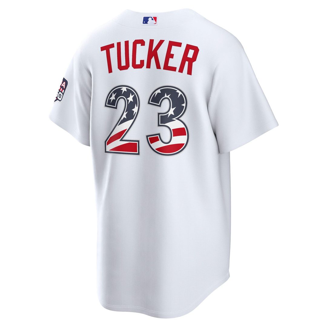 Los Angeles Dodgers Nike Fourth of July Kyle Tucker USA 250 Stadium Baseball Jersey - White