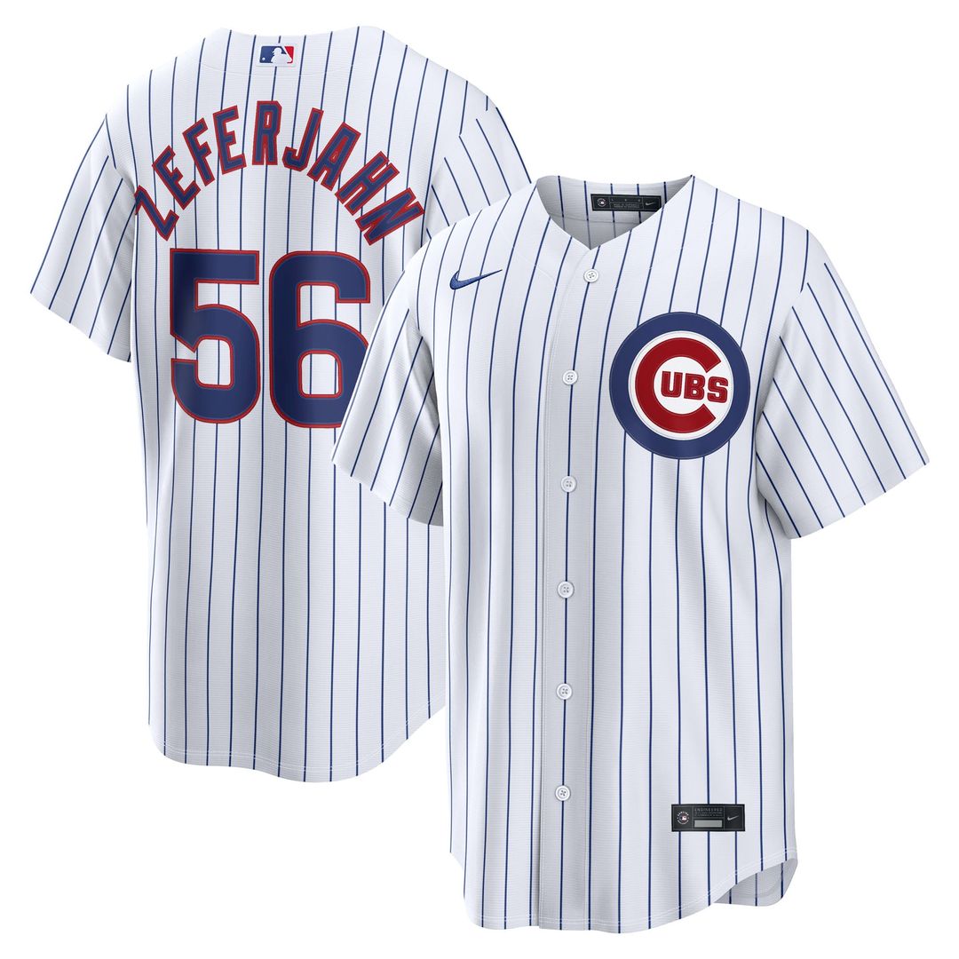 Chicago Cubs Nike Ryan Zeferjahn Home Replica Baseball Jersey - White