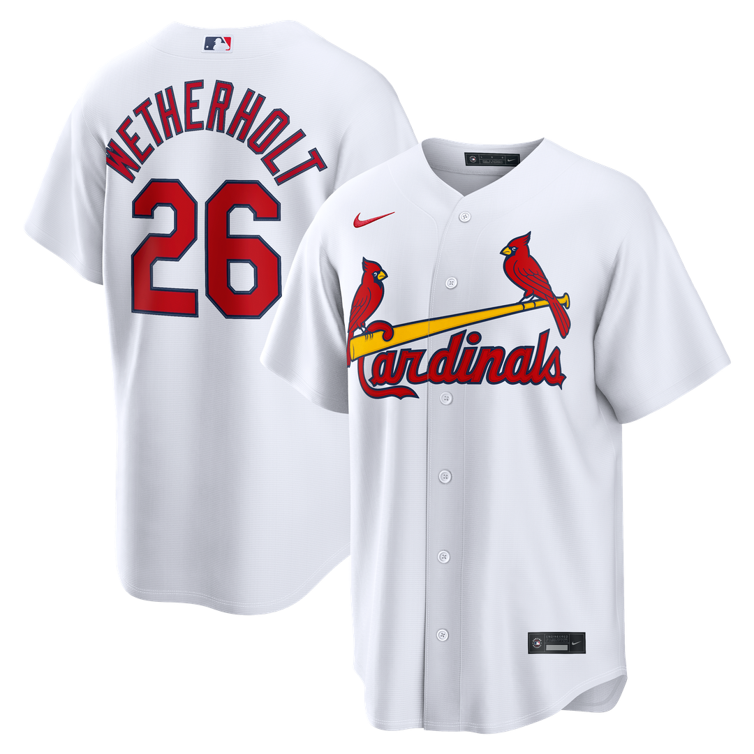 St. Louis Cardinals Nike JJ Wetherholt Home Replica Baseball Jersey - White