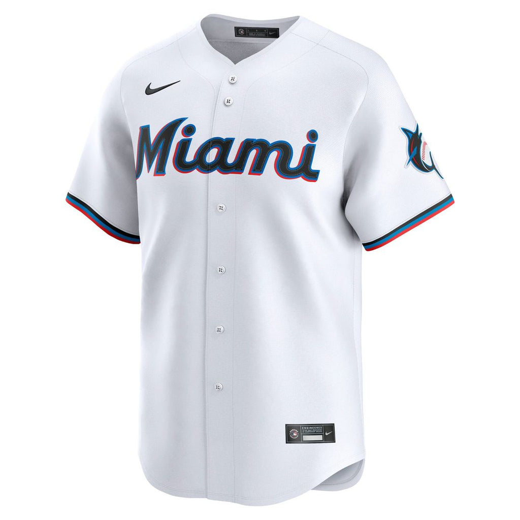 Miami Marlins Nike Home Replica Team Baseball Jersey - White
