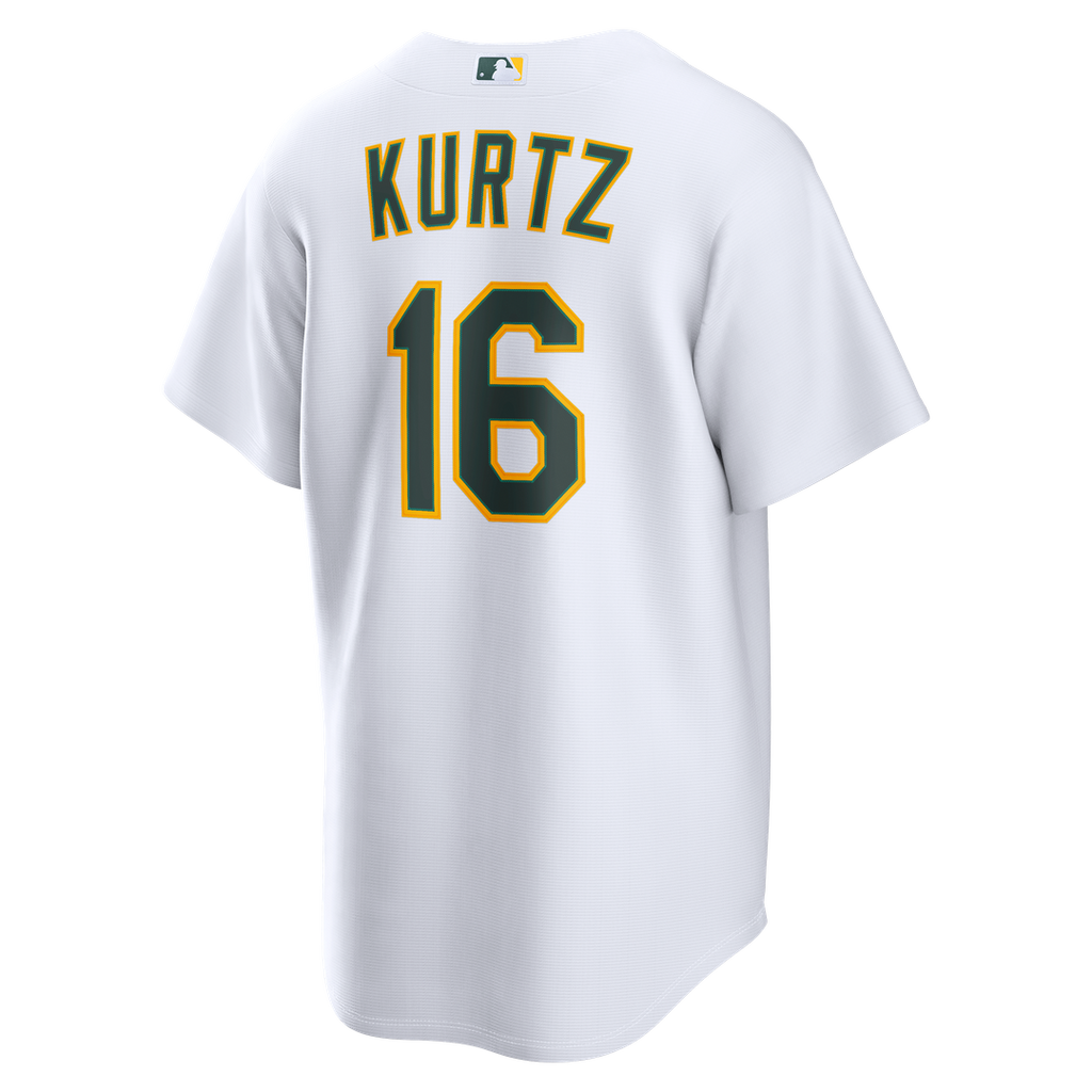 Athletics Nike Nick Kurtz Home Replica Baseball Jersey - White