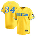 Boston Red Sox Nike David Ortiz Alternate 3 Limited Baseball Jersey - Yellow