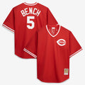 Cincinnati Reds Mitchell & Ness Johnny Bench Cooperstown Collection Big & Tall Mesh Batting Practice Baseball Jersey - Red