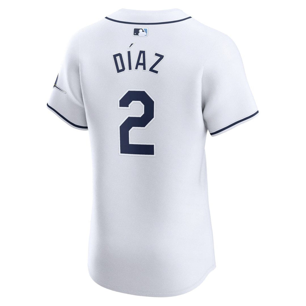 Tampa Bay Rays Nike Yandy Diaz Home Elite Baseball Jersey - White