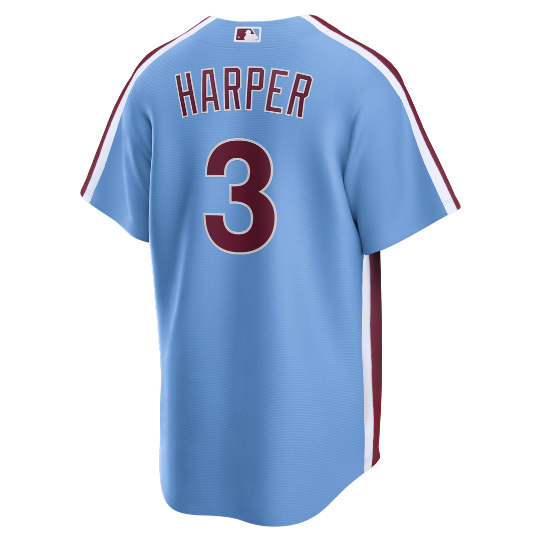 Philadelphia Phillies Nike Bryce Harper Alternate Replica Baseball Jersey - Light Blue