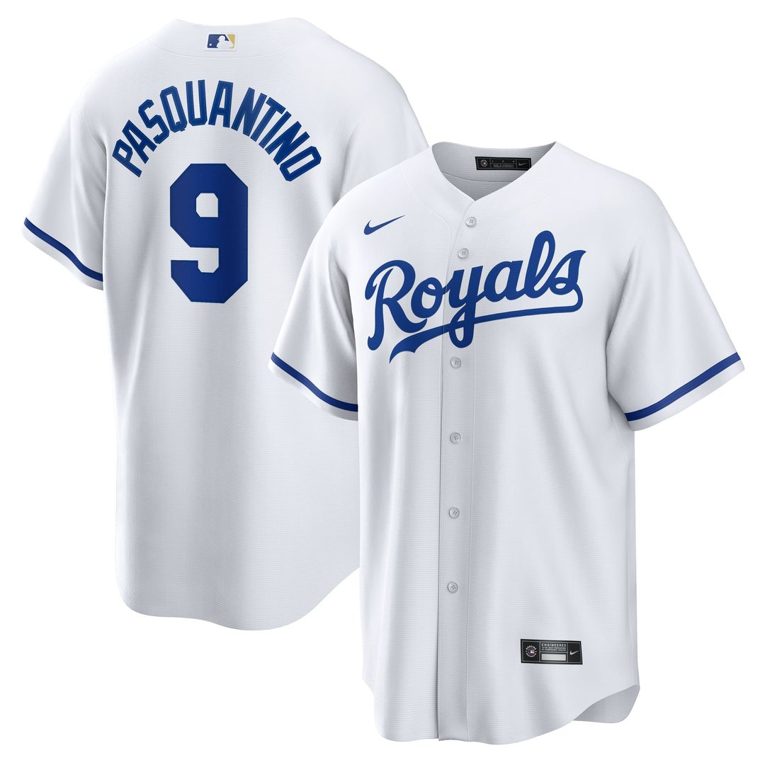 Kansas City Royals Nike Vinnie Pasquantino Home Replica Baseball Jersey - White