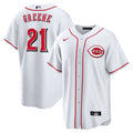 Cincinnati Reds Nike Hunter Greene Home Replica Baseball Jersey - White