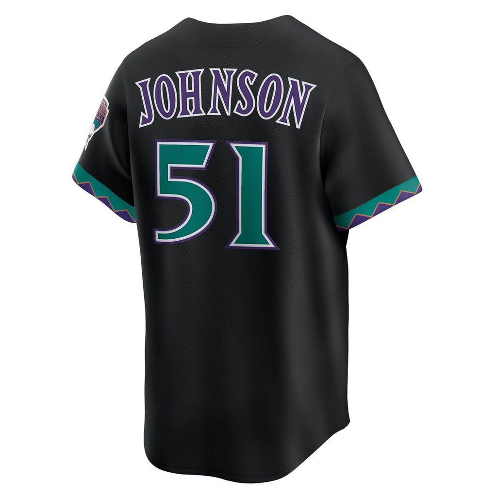 Arizona Diamondbacks Nike Randy Johnson Throwback Cooperstown Collection Limited Baseball Jersey - Black