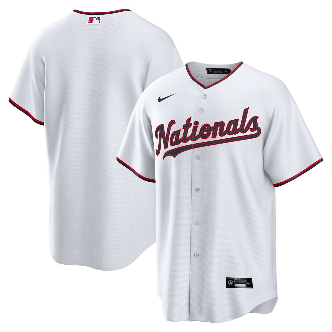 Washington Nationals Nike Home Replica Baseball Jersey - White