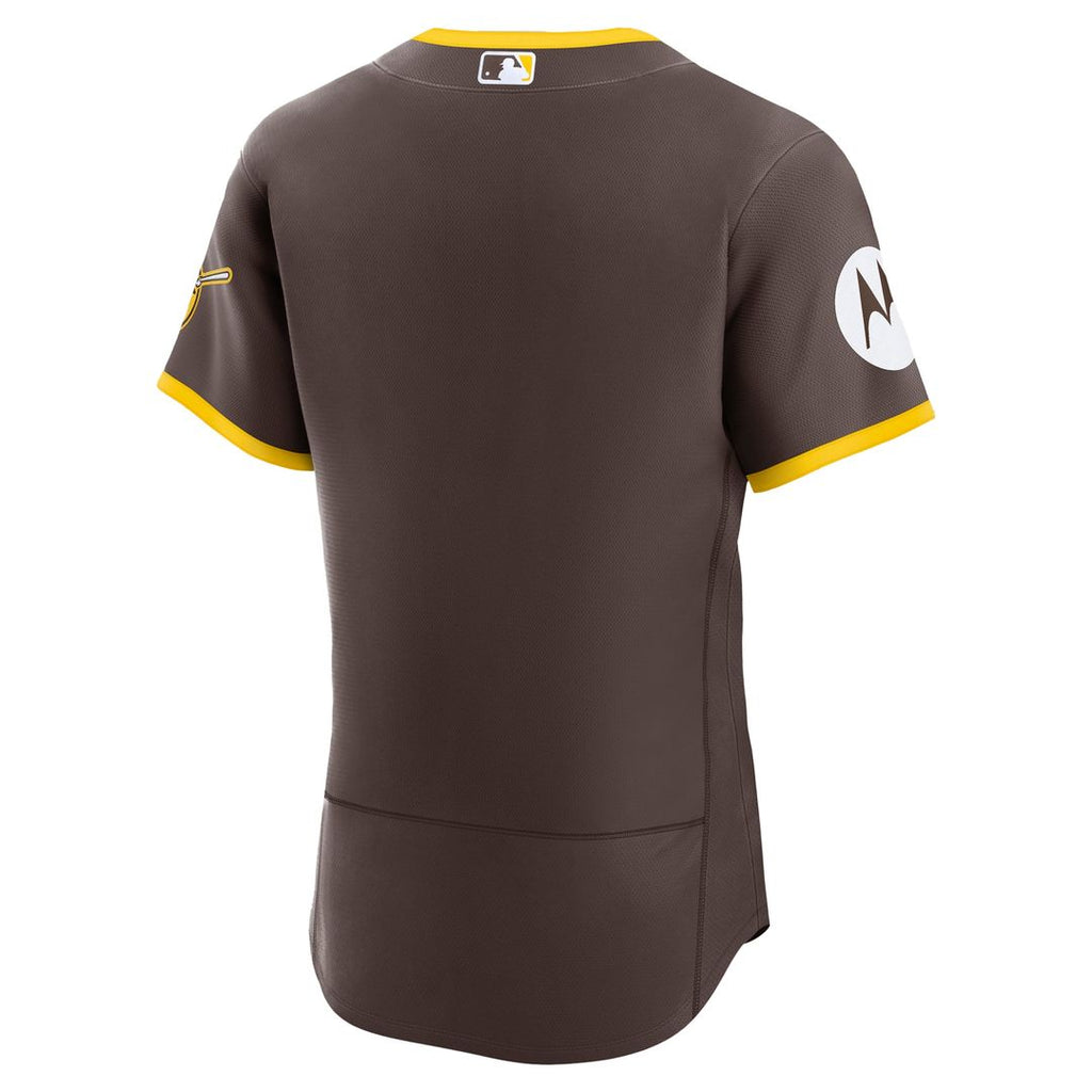 San Diego Padres Nike Alternate Sponsor Patch Authentic Baseball Jersey - Khaki