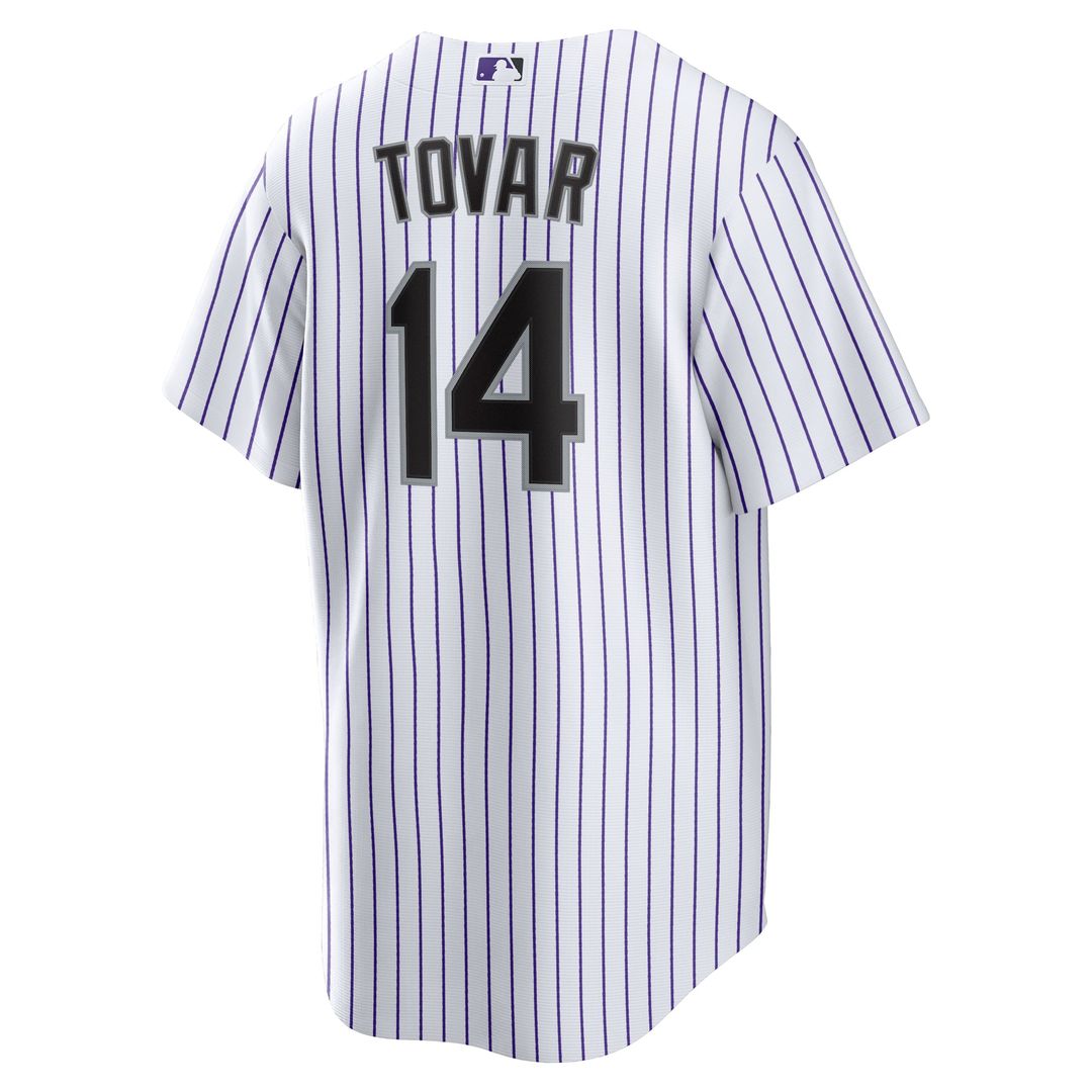 Colorado Rockies Nike Ezequiel Tovar Home Replica Baseball Jersey - White