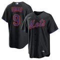 New York Mets Nike Brandon Nimmo Alternate Replica Baseball Jersey - Black