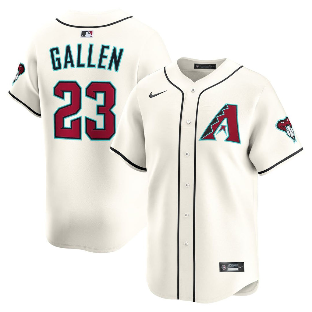 Arizona Diamondbacks Nike Zac Gallen Home Limited Baseball Jersey - Cream