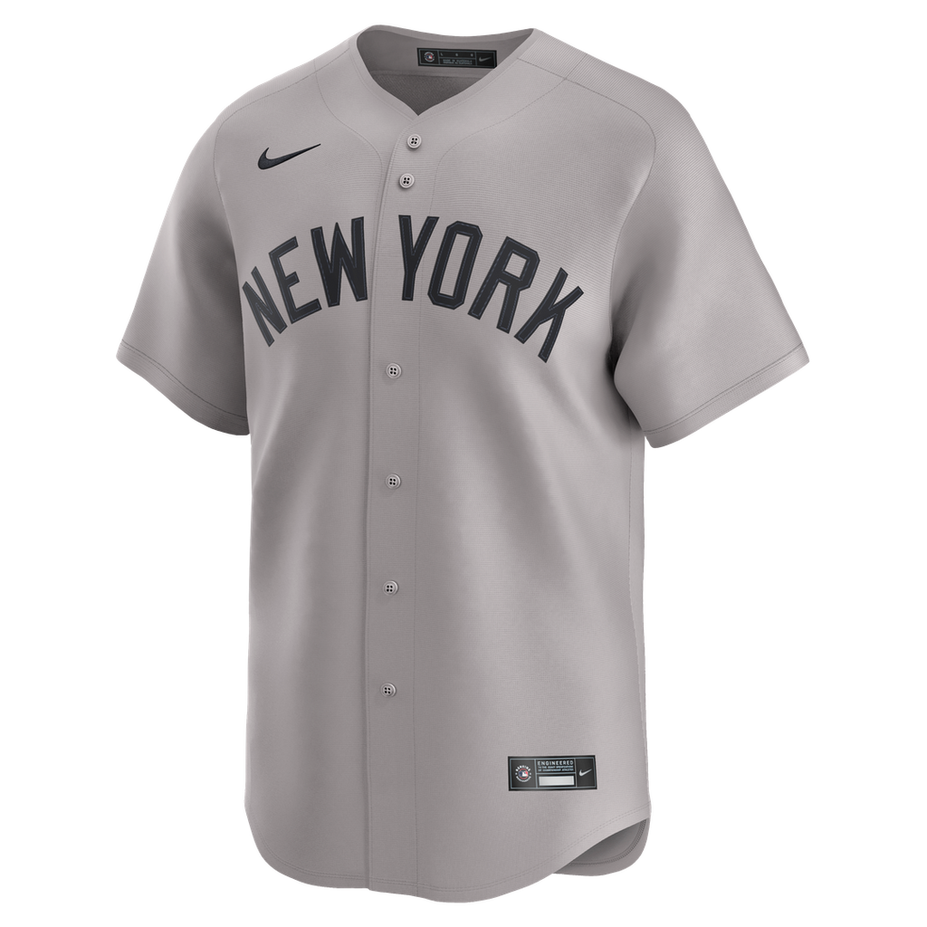 New York Yankees Nike Max Fried Road Limited Baseball Jersey - Gray