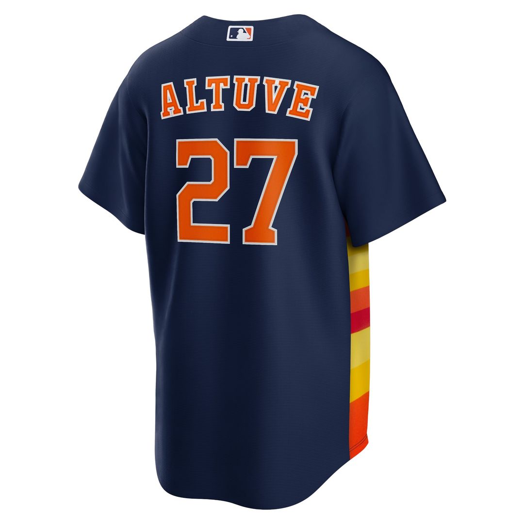 Houston Astros Nike Jose Altuve Alternate 2 Replica Baseball Jersey - Navy