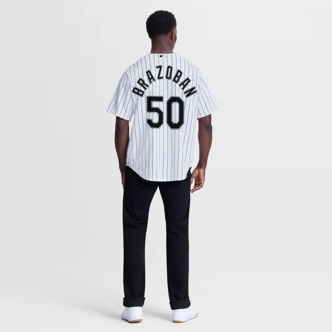 Chicago White Sox Nike Huascar Brazoban Home Replica Baseball Jersey - White