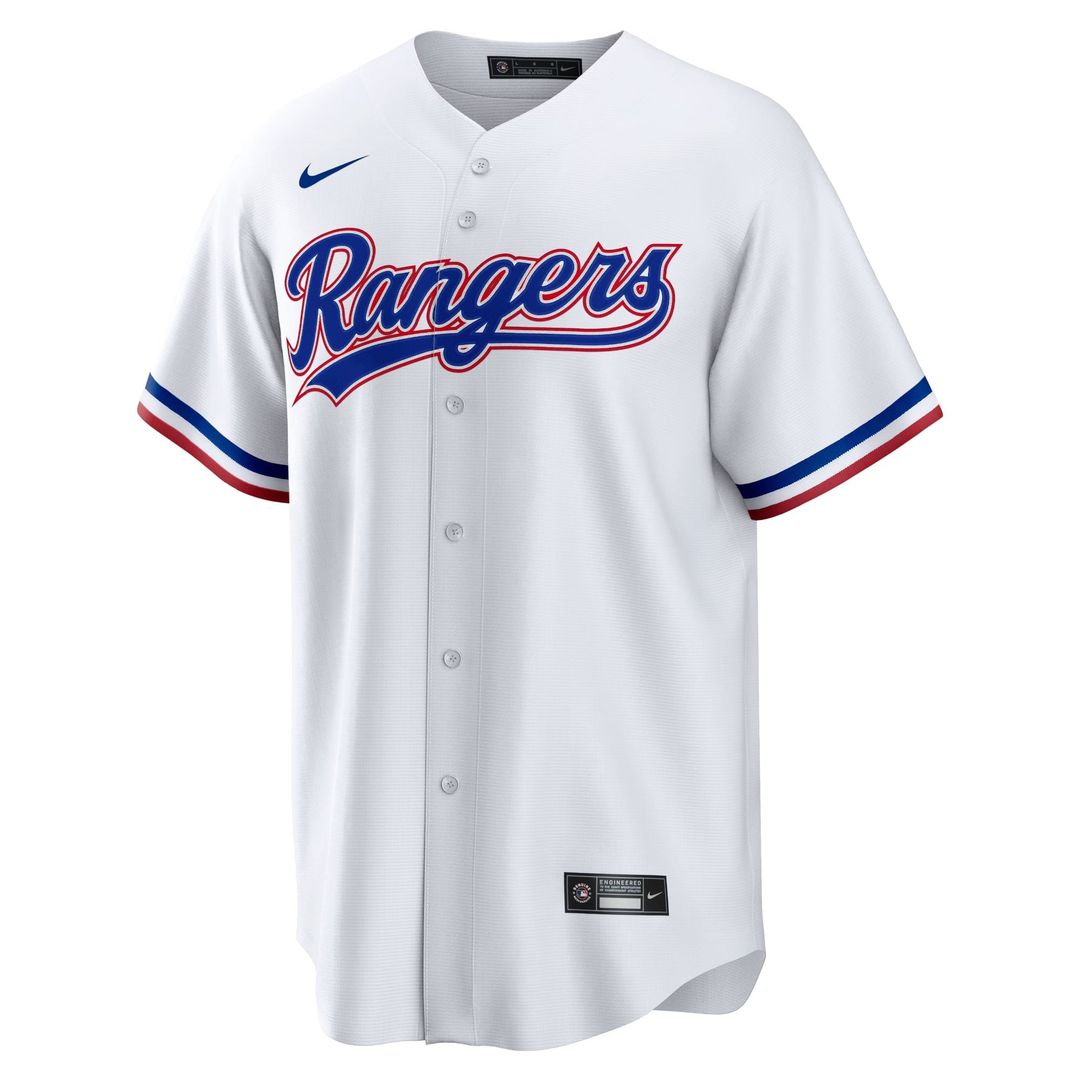 Texas Rangers Nike Home Replica Team Baseball Jersey - White