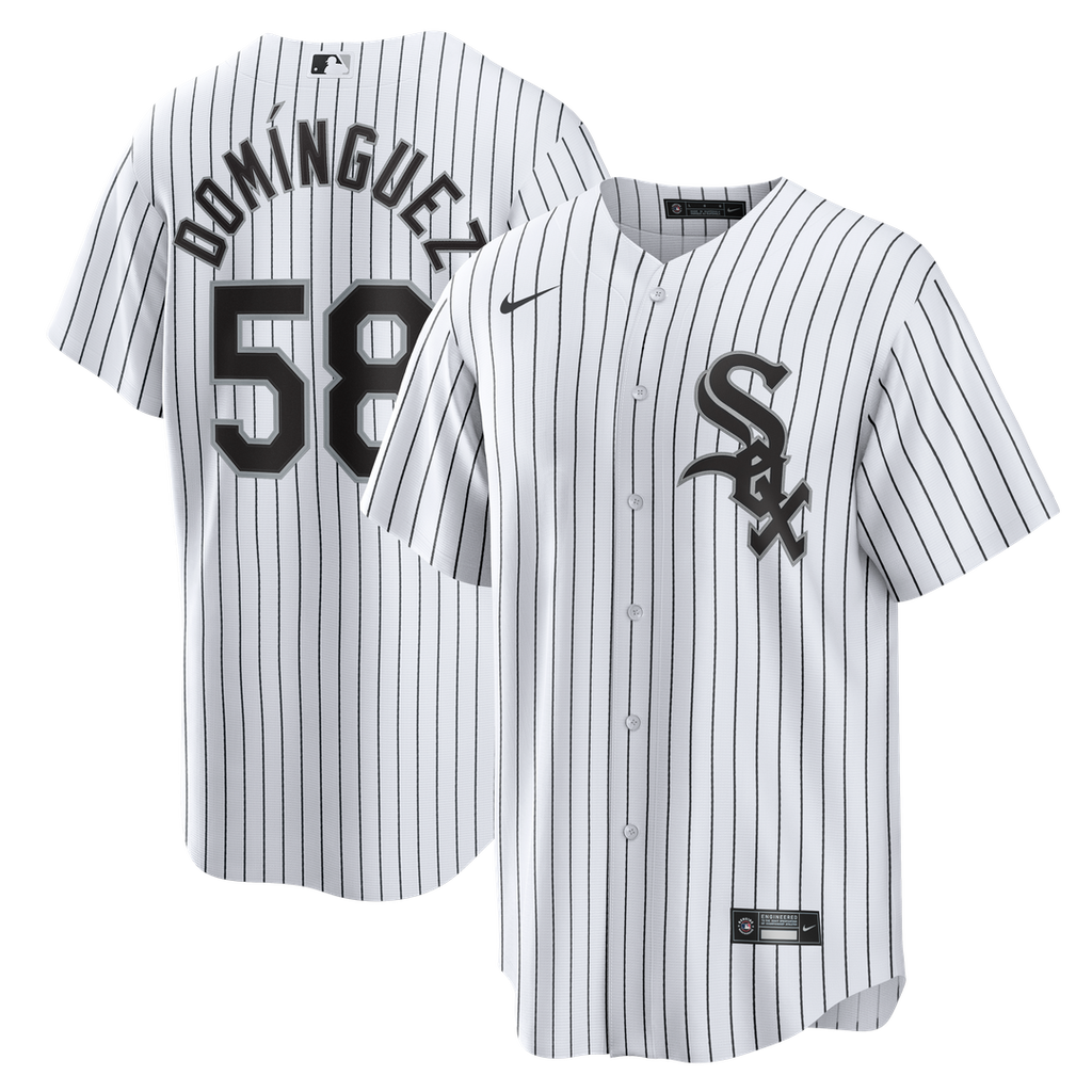 Chicago White Sox Nike Seranthony Domínguez Home Replica Baseball Jersey - White