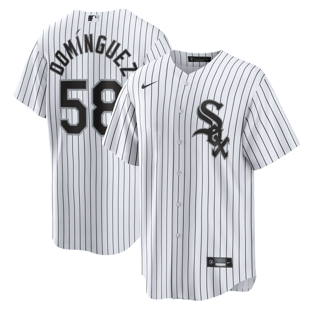 Chicago White Sox Nike Seranthony Domínguez Home Replica Baseball Jersey - White