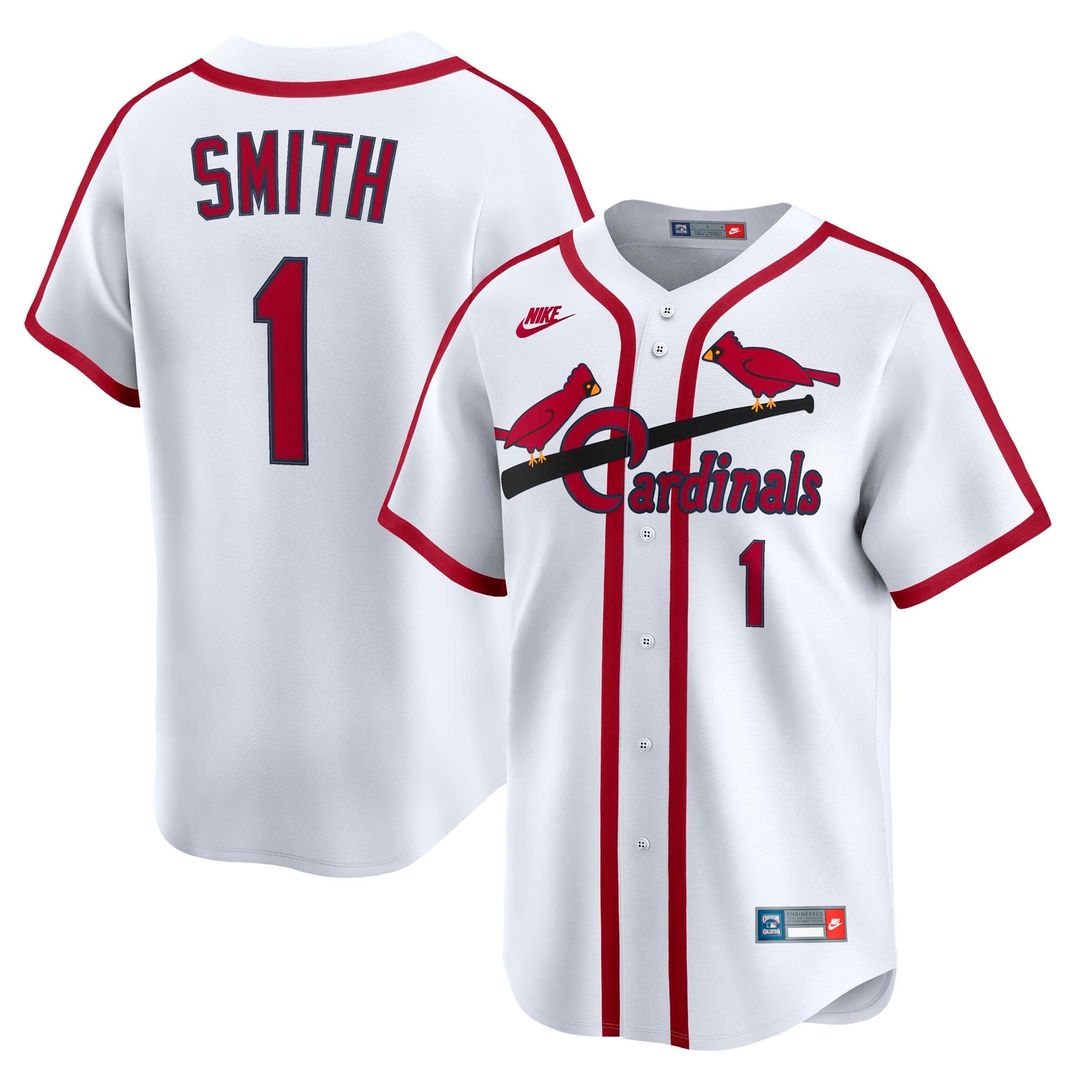 St. Louis Cardinals Nike Ozzie Smith Throwback Cooperstown Collection Limited Baseball Jersey - Blue
