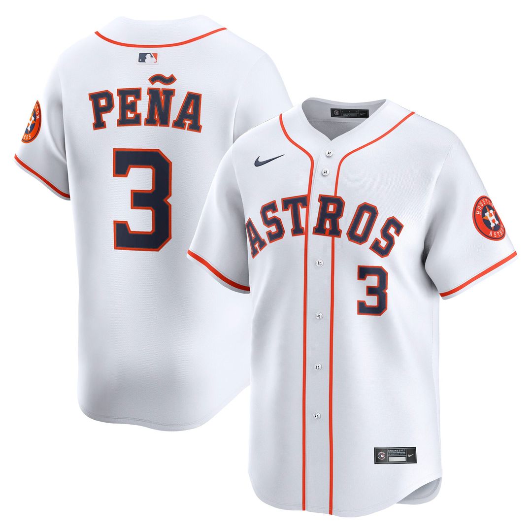 Houston Astros Nike Jeremy Peña Home Limited Baseball Jersey - White