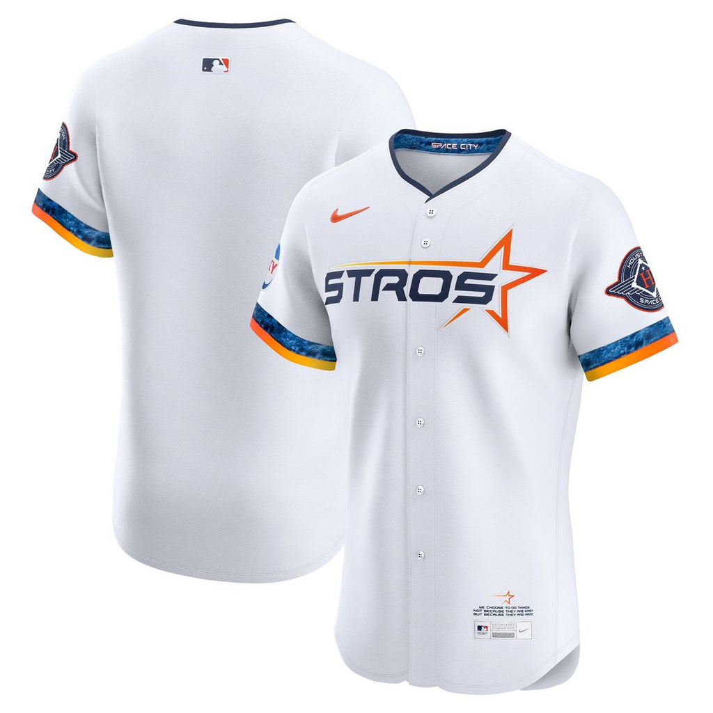 Houston Astros Nike 2025 City Connect Elite Baseball Jersey - White
