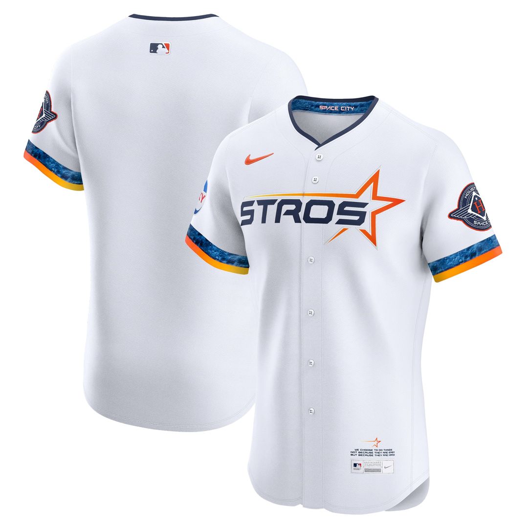 Houston Astros Nike 2025 City Connect Elite Baseball Jersey - White