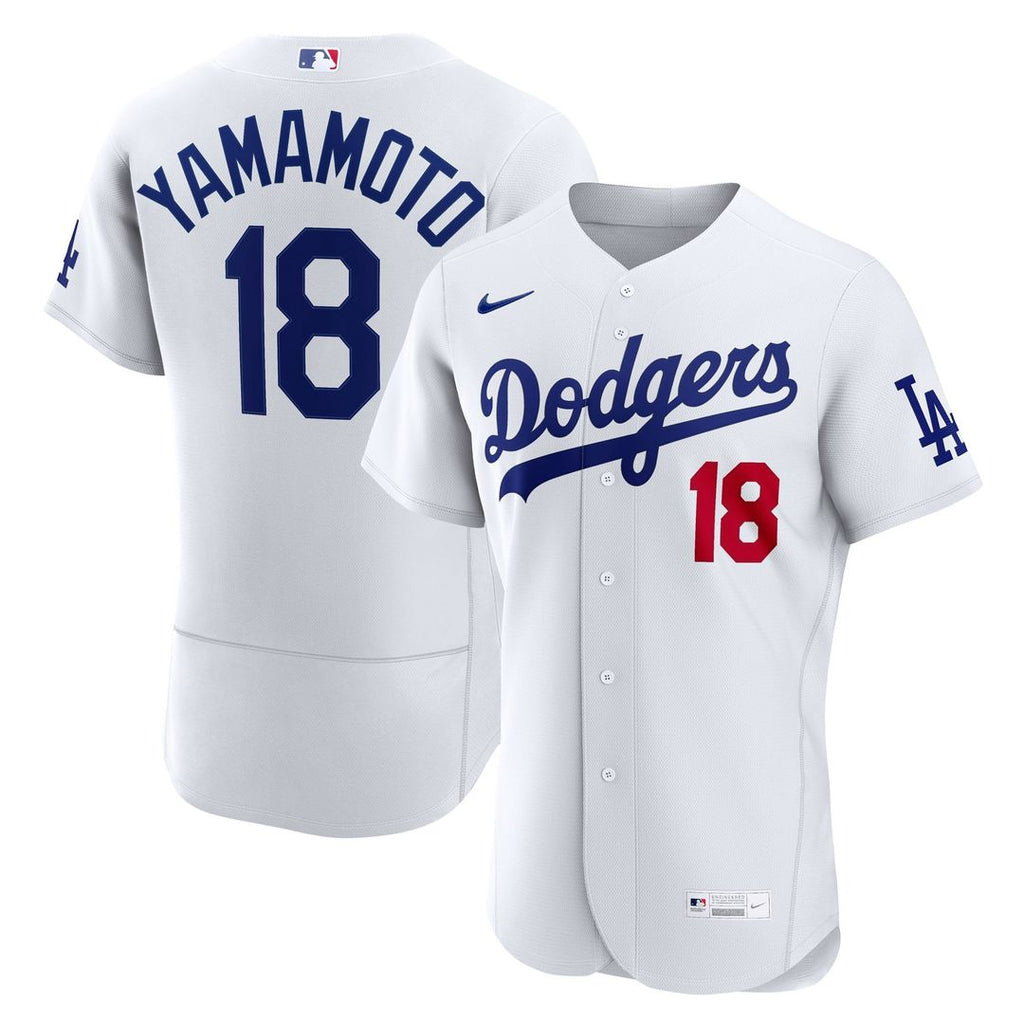 Los Angeles Dodgers Nike Yoshinobu Yamamoto Home Authentic Baseball Jersey - White