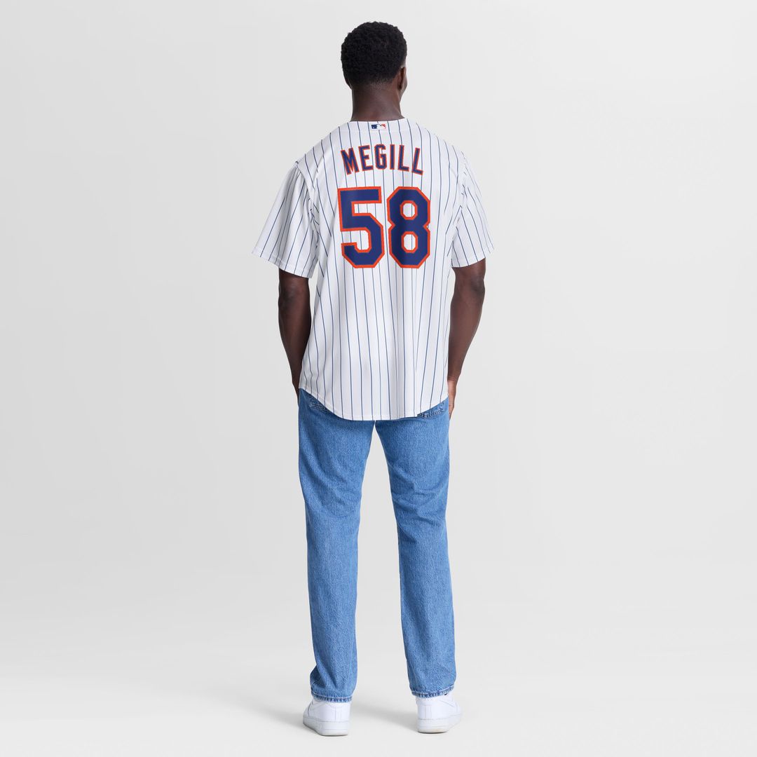 New York Mets Nike Tylor Megill Home Replica Baseball Jersey - White