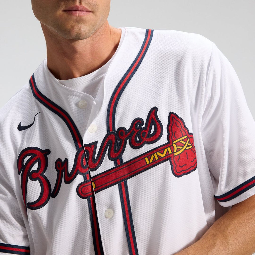 Atlanta Braves Nike Home Replica Team Baseball Jersey - White