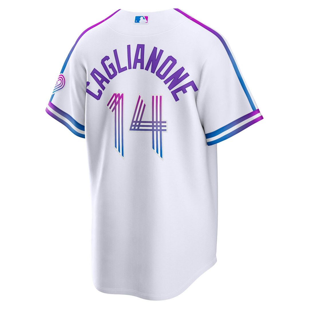 Kansas City Royals Nike Jac Caglianone 2026 City Connect Stadium Baseball Jersey - White