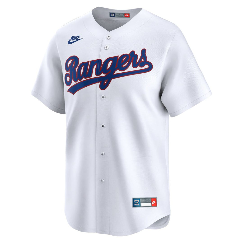 Texas Rangers Nike Cooperstown Collection Limited Baseball Jersey - White