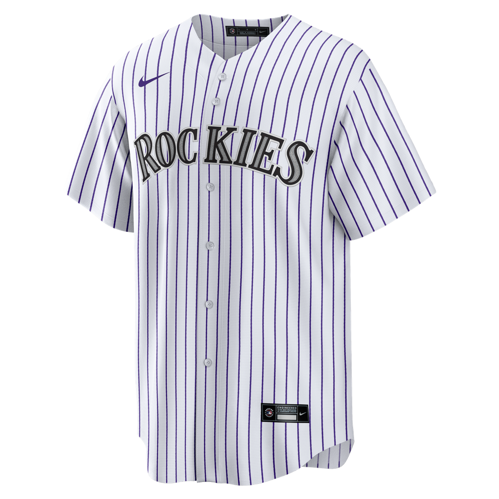 Colorado Rockies Nike Home Big & Tall Replica Baseball Jersey - White