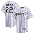 Colorado Rockies Nike Mickey Moniak Home Replica Baseball Jersey - White
