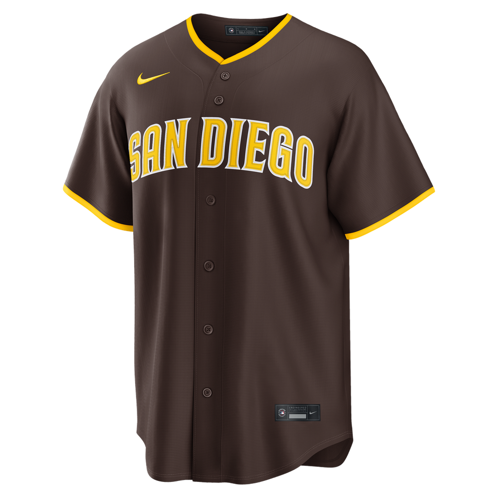 San Diego Padres Nike Fernando Tatis Jr. Road Replica Baseball Jersey - Brown