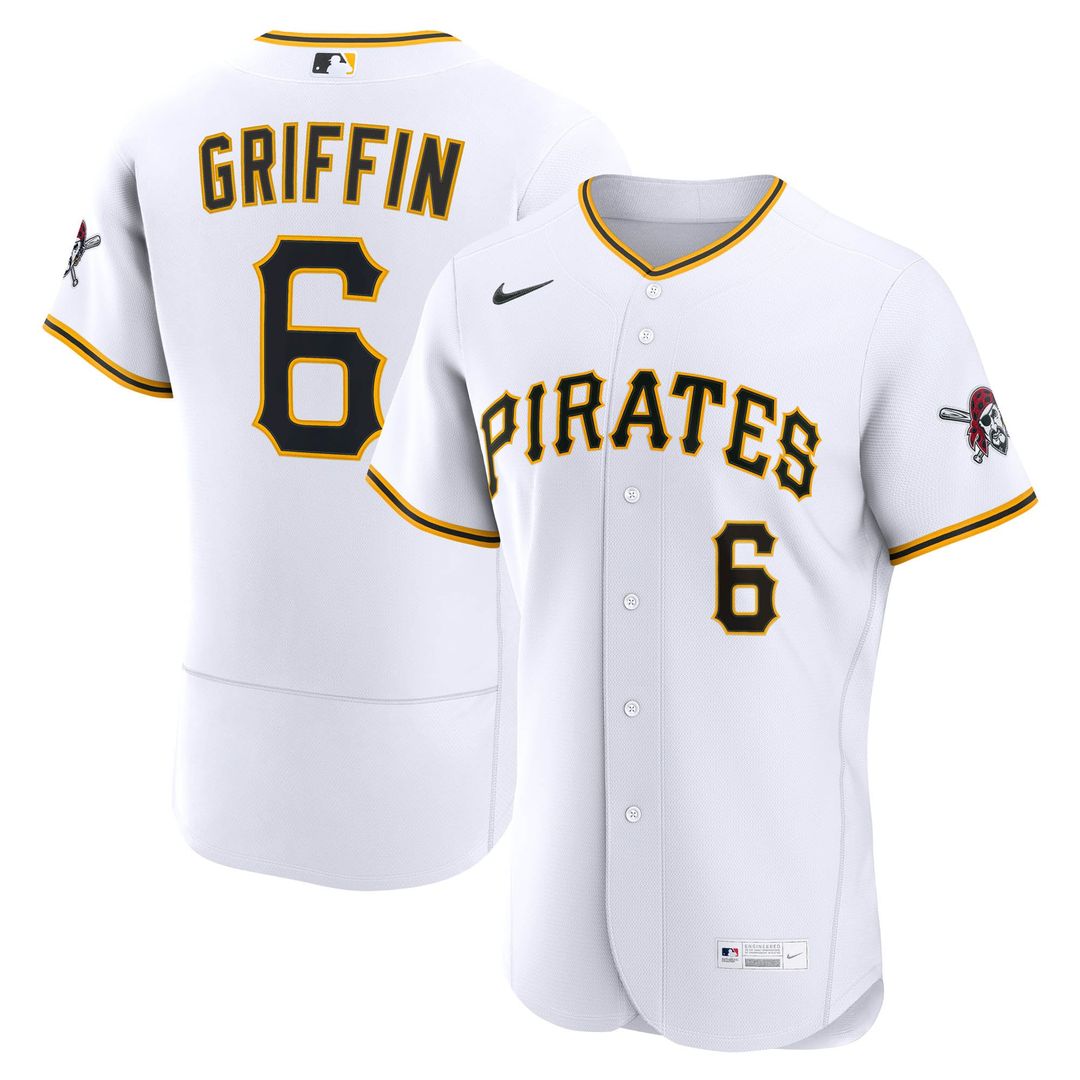 Pittsburgh Pirates Nike Konnor Griffin Home Authentic Baseball Jersey - White