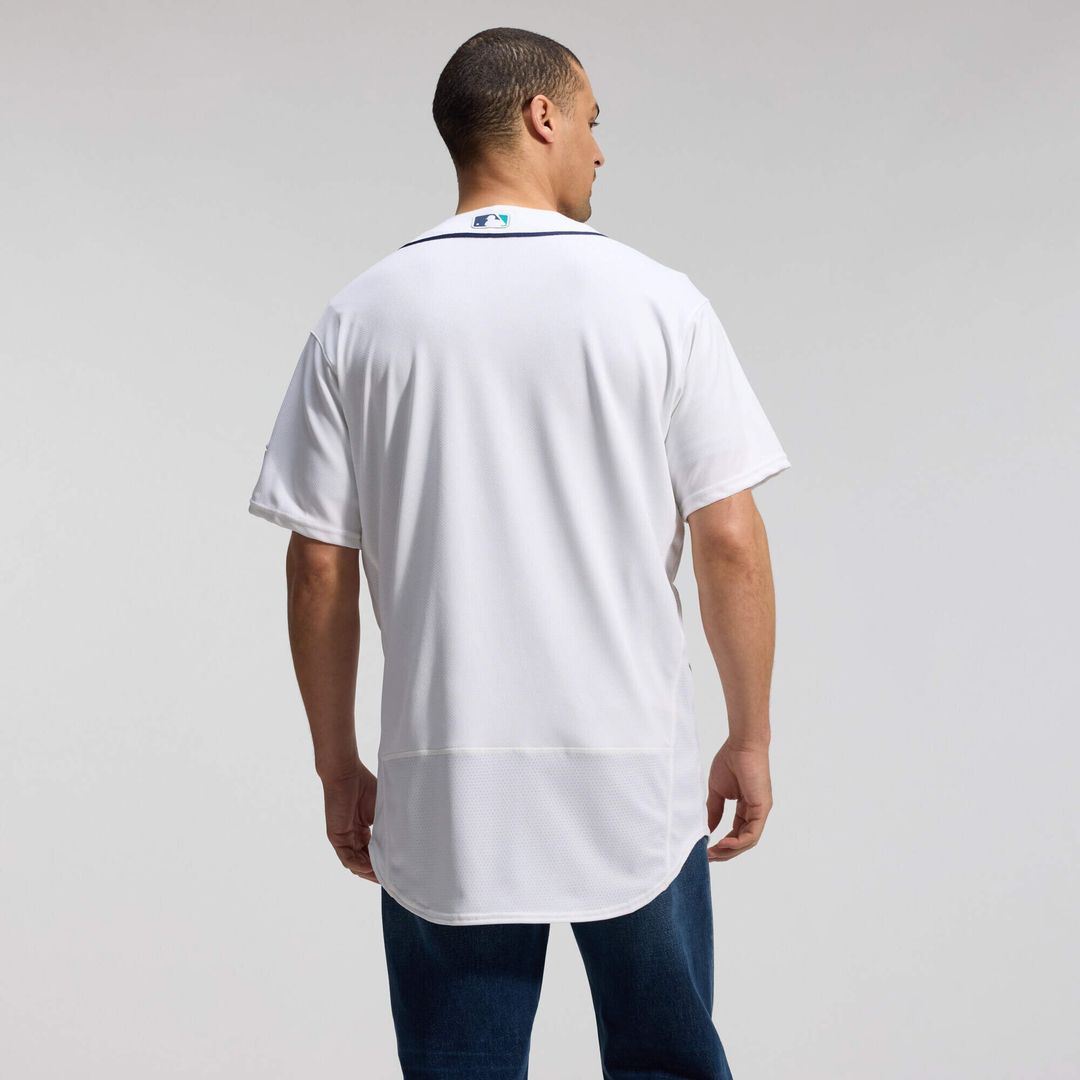 Seattle Mariners Nike 50th Anniversary Patch Home Authentic Baseball Jersey - White