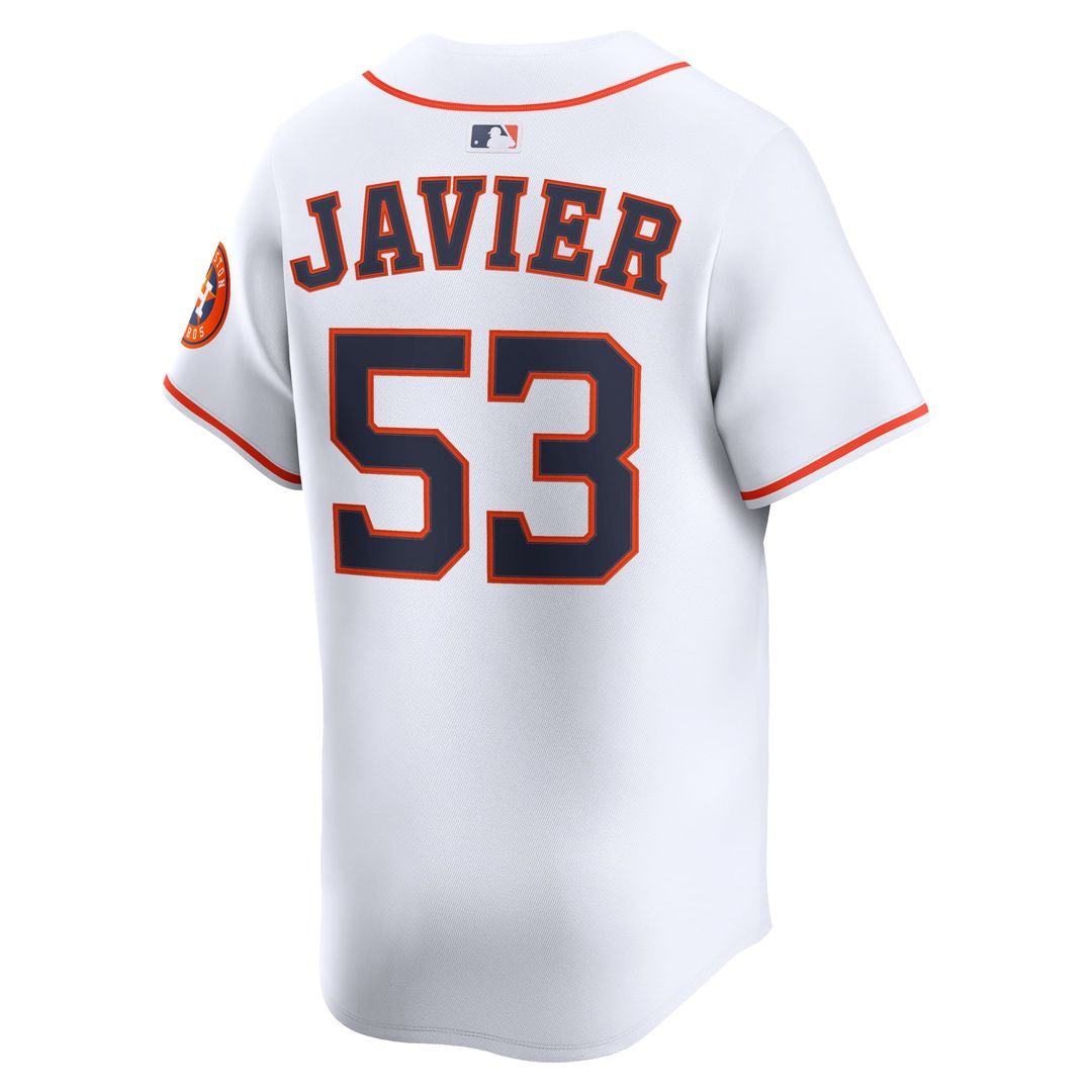 Houston Astros Nike Cristian Javier Home Limited Baseball Jersey - White