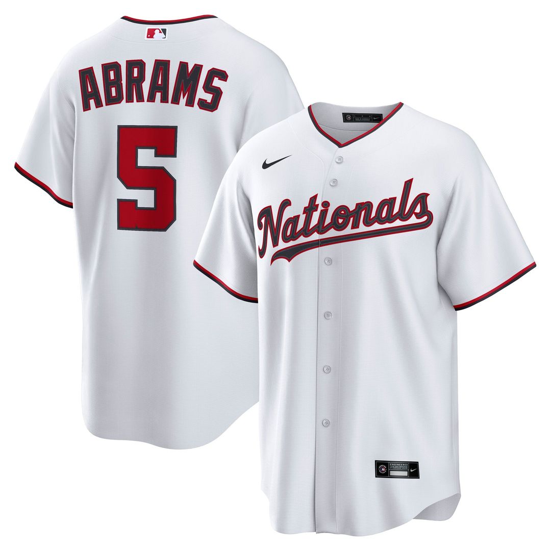 Washington Nationals Nike CJ Abrams Home Replica Baseball Jersey - White