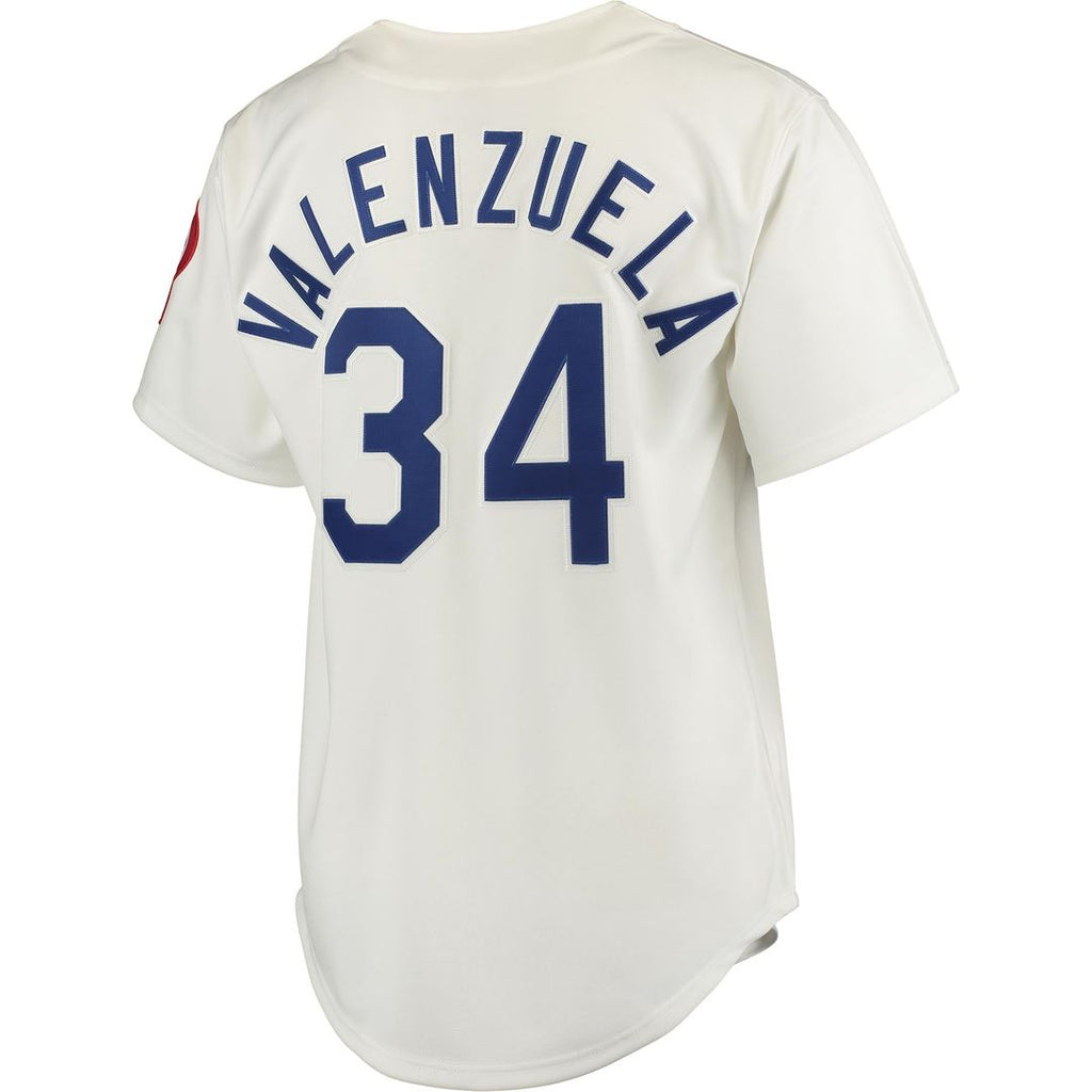 Los Angeles Dodgers Mitchell & Ness Fernando Valenzuela Authentic Baseball Jersey - Gray