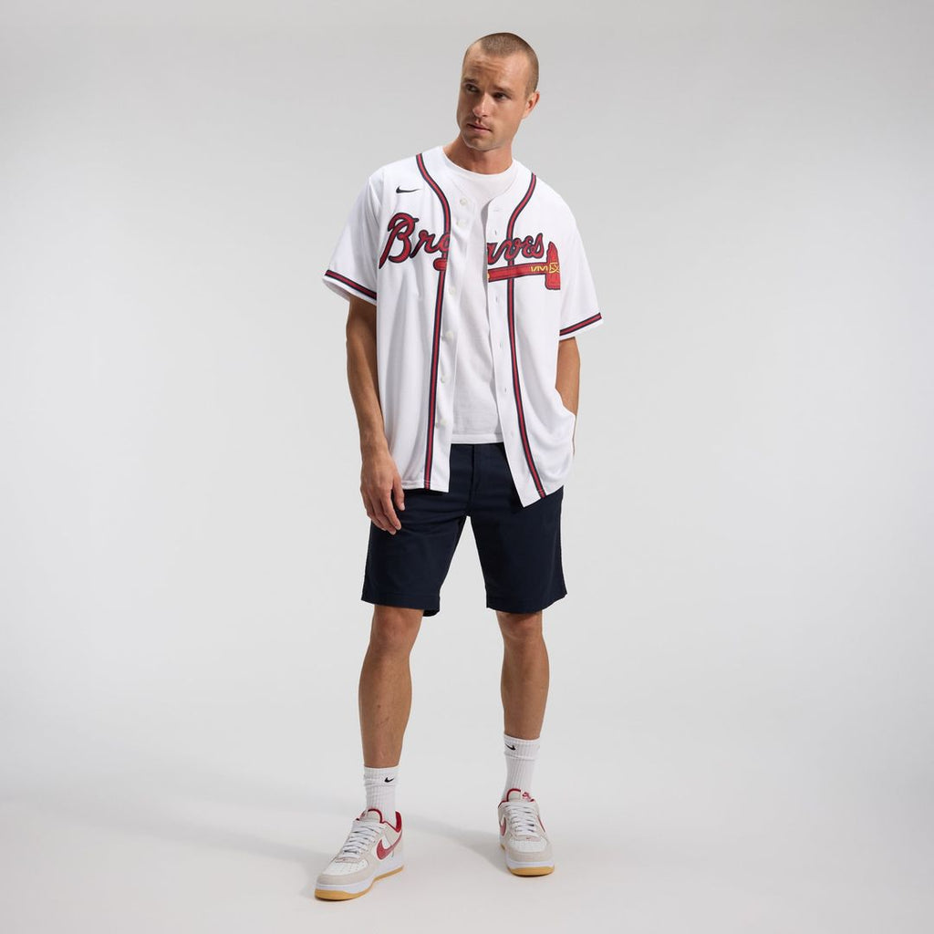Atlanta Braves Nike Home Replica Team Baseball Jersey - White