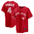 Toronto Blue Jays Nike George Springer Canada Day Replica Baseball Jersey - Red