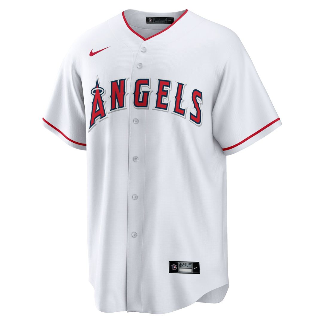 Los Angeles Angels Nike Home Blank Replica Baseball Jersey - White