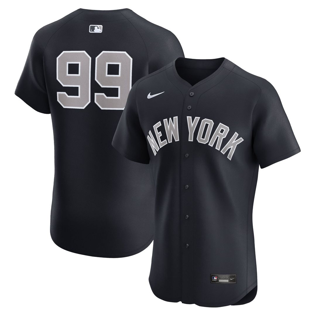 New York Yankees Nike Aaron Judge Alternate 1 Elite Baseball Jersey - Navy