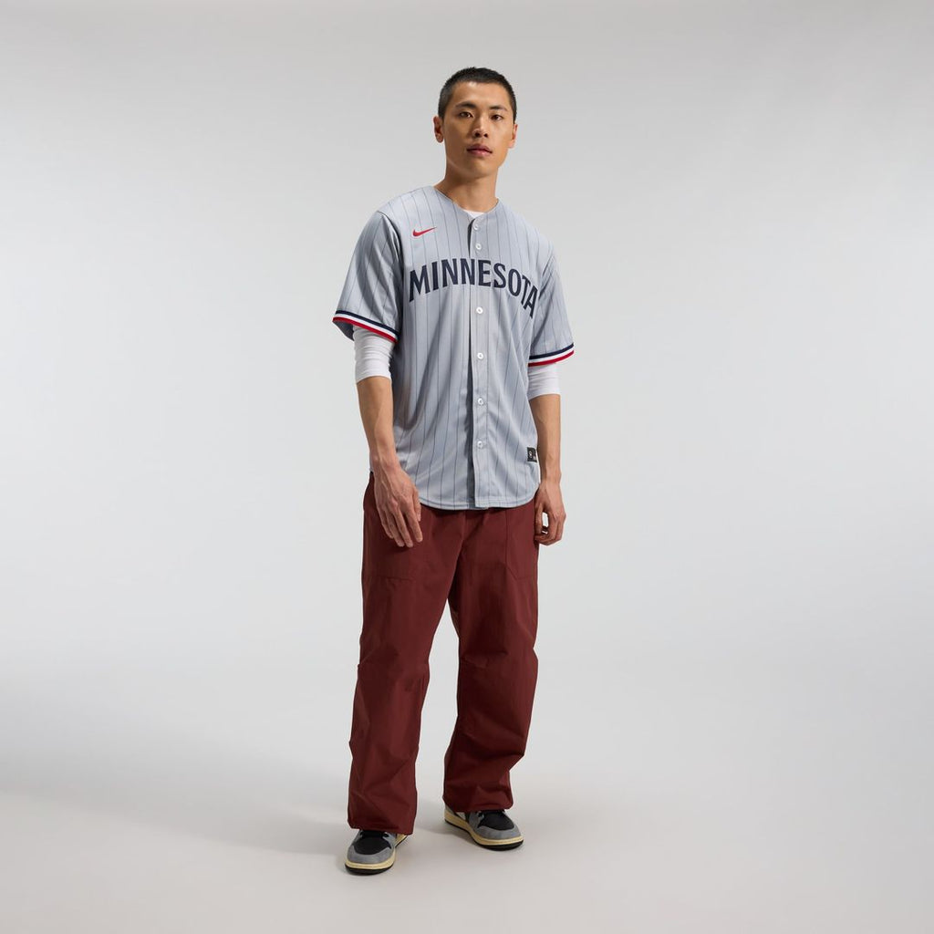 Minnesota Twins Nike Road Replica Team Baseball Jersey - Gray