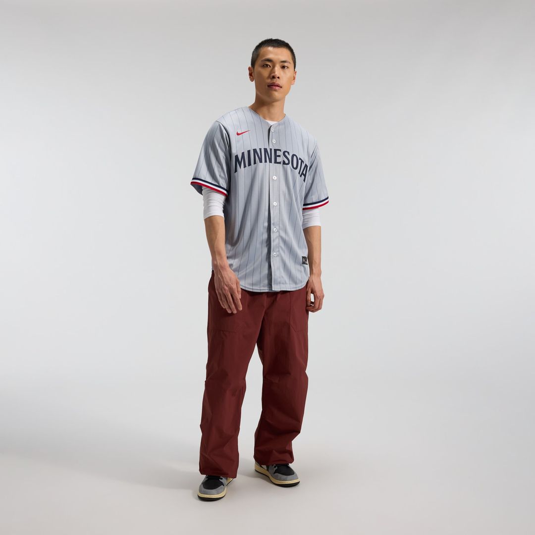 Minnesota Twins Nike Road Replica Team Baseball Jersey - Gray